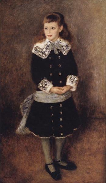 Pierre Renoir Marthe Berard(Girl Wearing a Blue Sash) oil painting image
